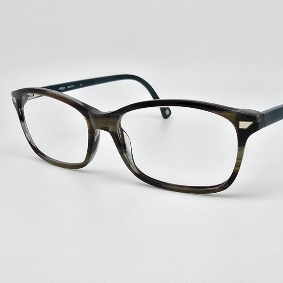 *SOLD* Altair Evolution A5030 320 Teal Horn Eyeglasses Frame w/ Flexhinge 54mm - Picture 1 of 13
